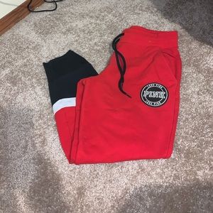 Red PINK joggers